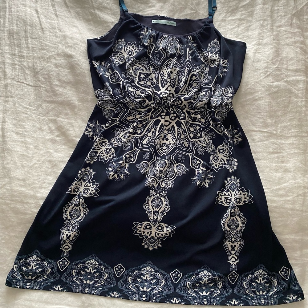 Maurices Navy and White Mini Dress